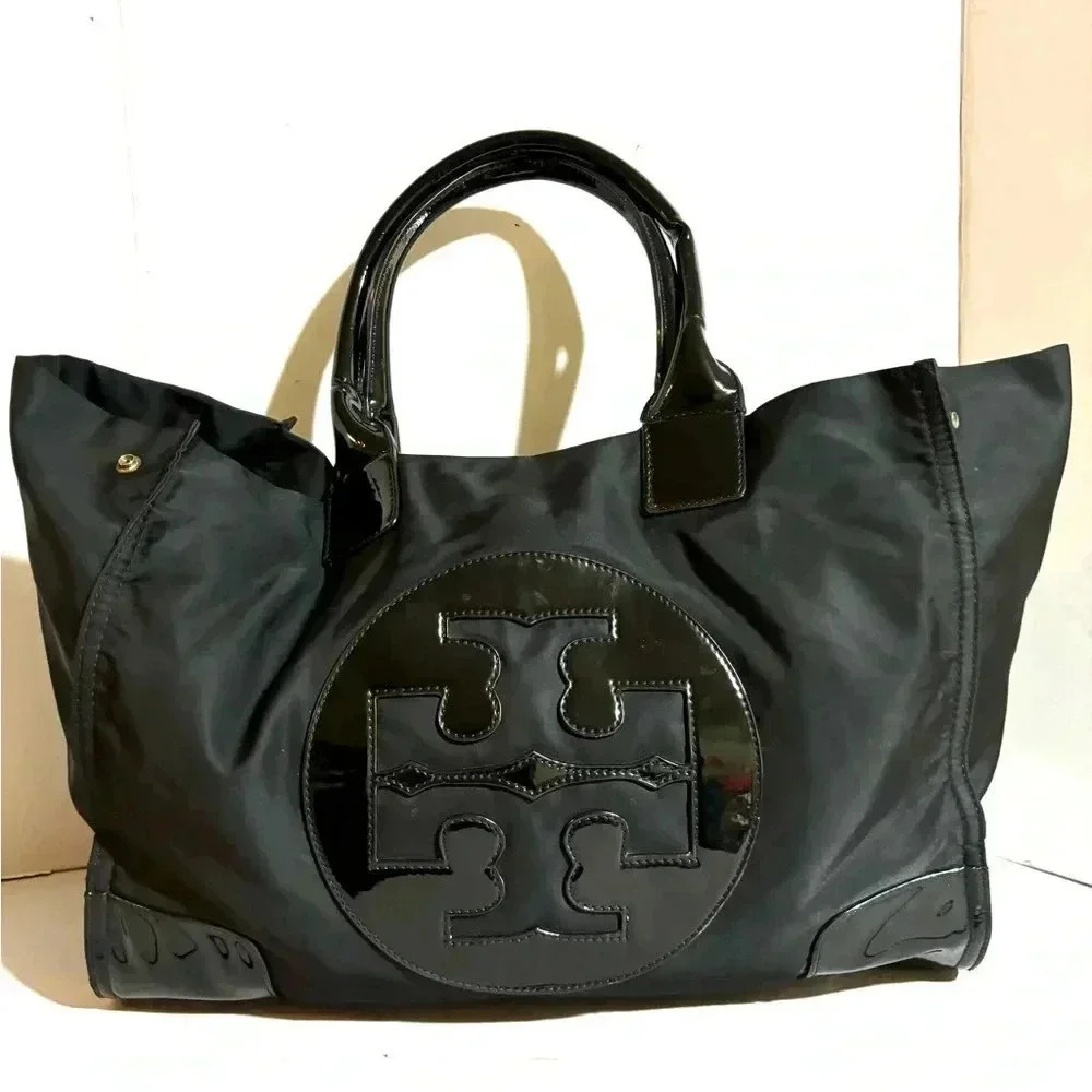COPY - Tory Burch black nylon tote handbag - Picture 2 of 13